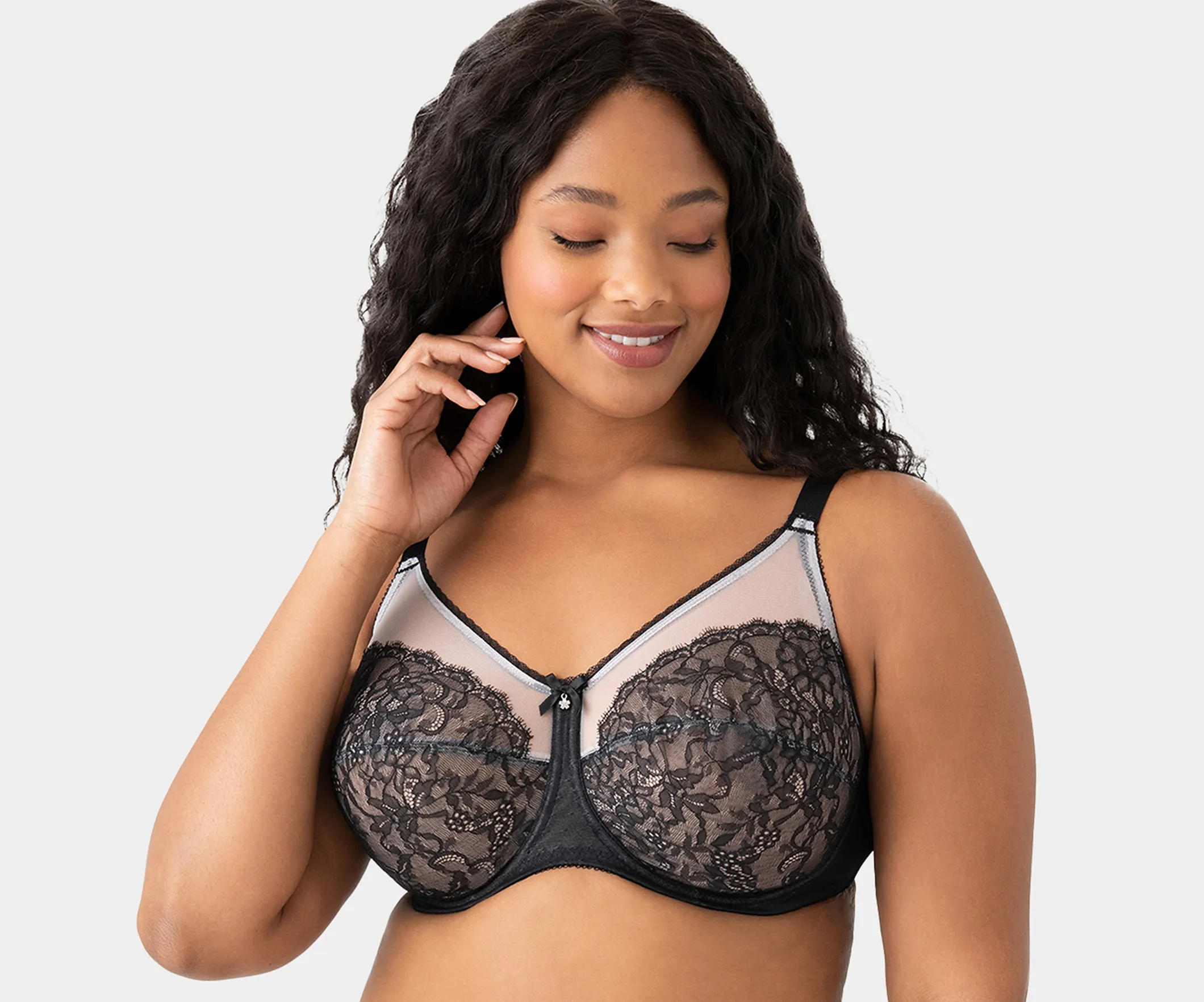 TOP Push Up Bra Plus Size Bras for Women Full Coverage D E F Cup